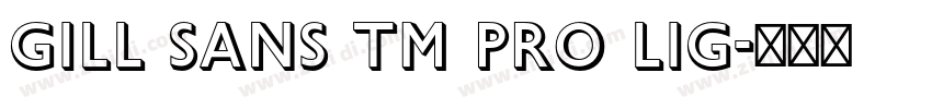 gill sans tm pro lig字体转换
